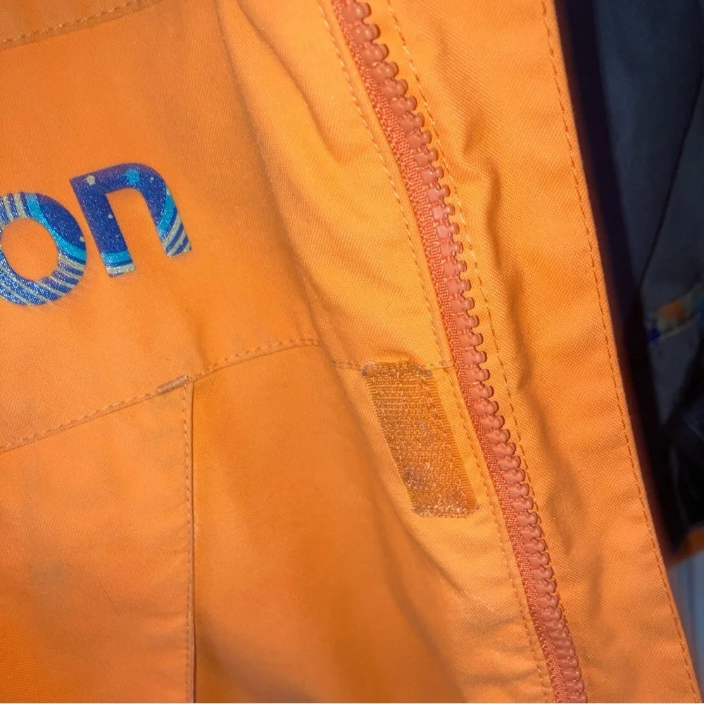 Burton Boys Mini Shred Jacket Size 5 Orange GUC